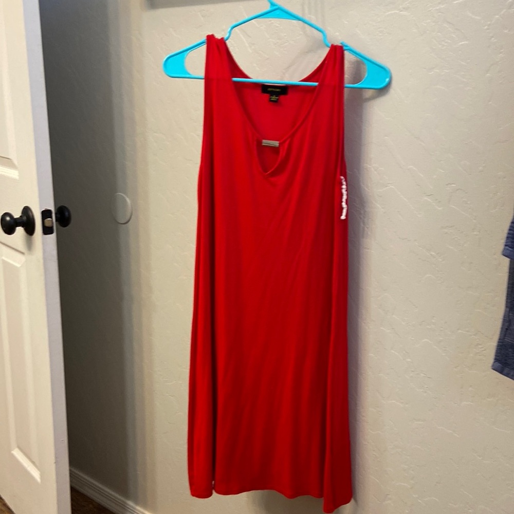 Cute Red Espresso Midi Dress. like new